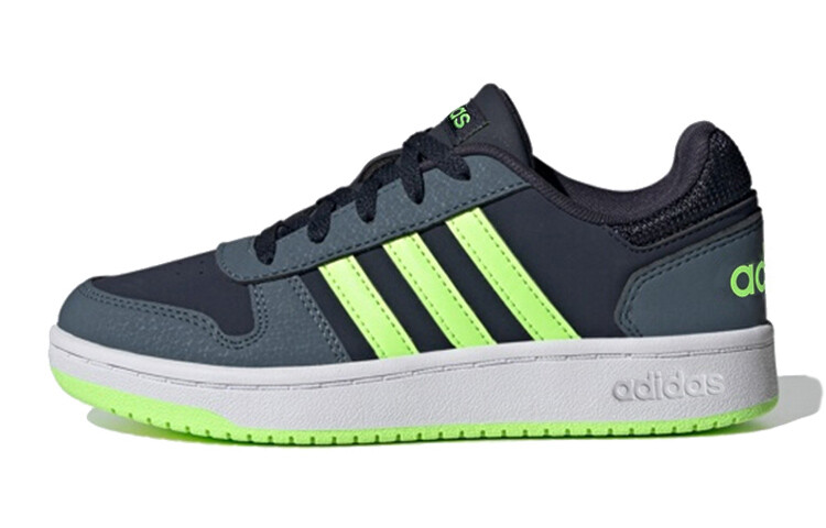 

Баскетбольные кроссовки Hoops 2.0 Kids, низкие, синие/зеленые Adidas Neo