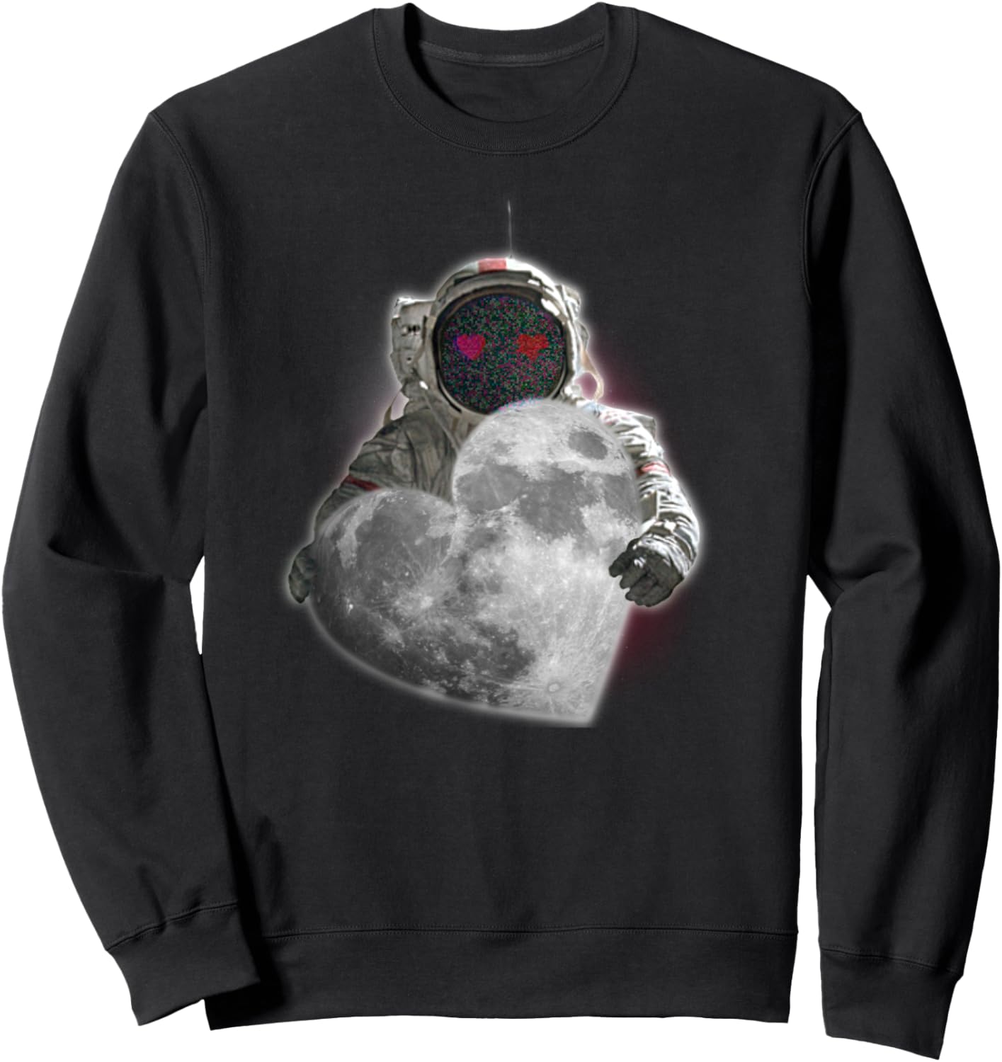 

Толстовка «Астронавты любят Луну» ко Дню святого Валентина Universal Love'S Journey, черный