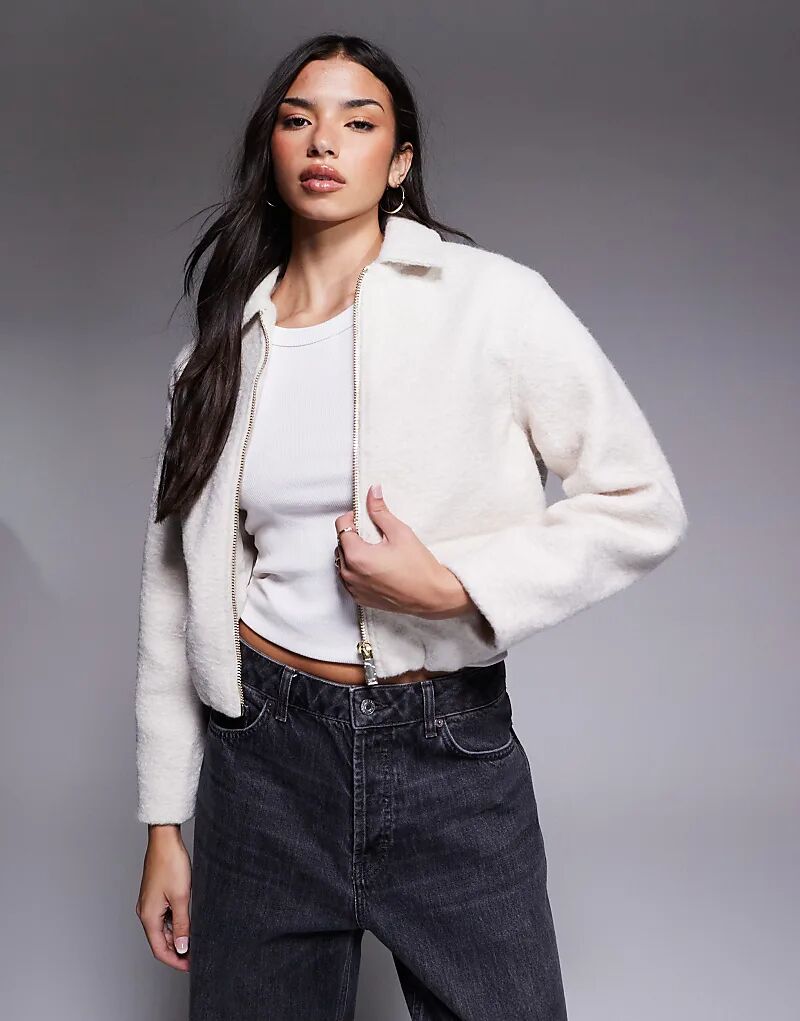 

Куртка харрингтон River Island кремового цвета