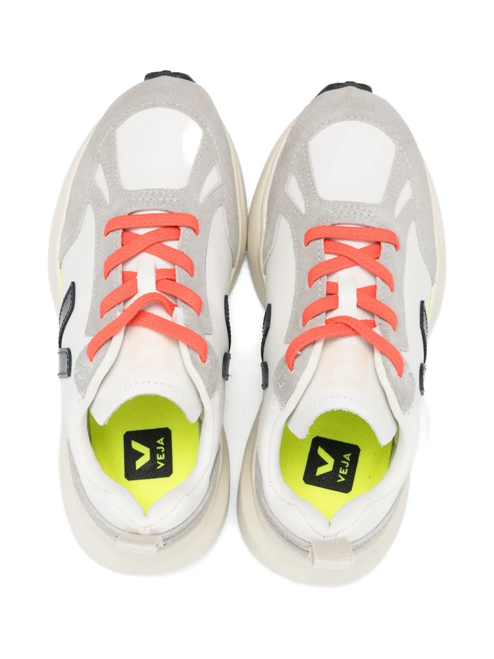 Маленькие кеды Canary V-образной формы из кожи VEJA Kids, белый — фото 3
