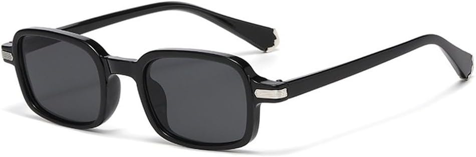 

Женские солнцезащитные очки в стиле ретро, ​​прямоугольные, с прозрачными линзами с градиентом, защита от УФ-излучения UV400. Мужские солнцезащитные очки с заклепками SKFGNX, Black Grey