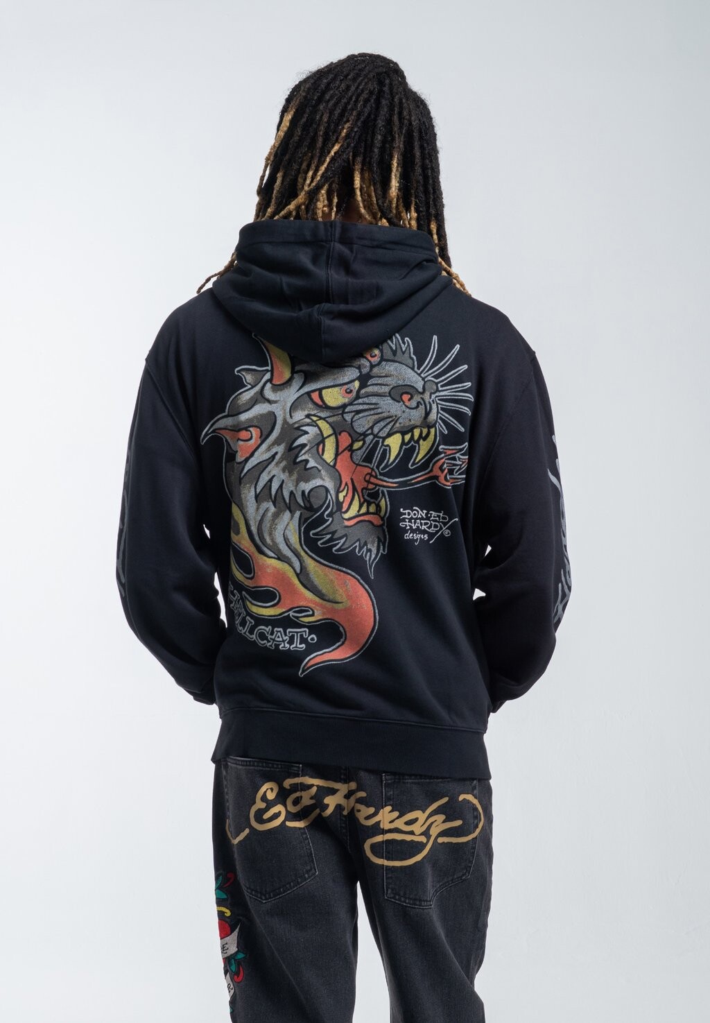 

Толстовка на молнии Hell Catz Zip Through Ed Hardy, черный