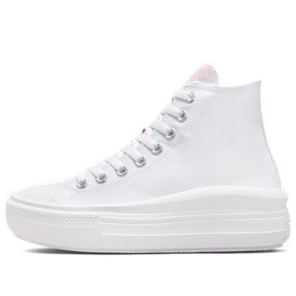 Кроссовки chuck taylor all star move high 'hybrid floral - white pink foam' Converse, розовый