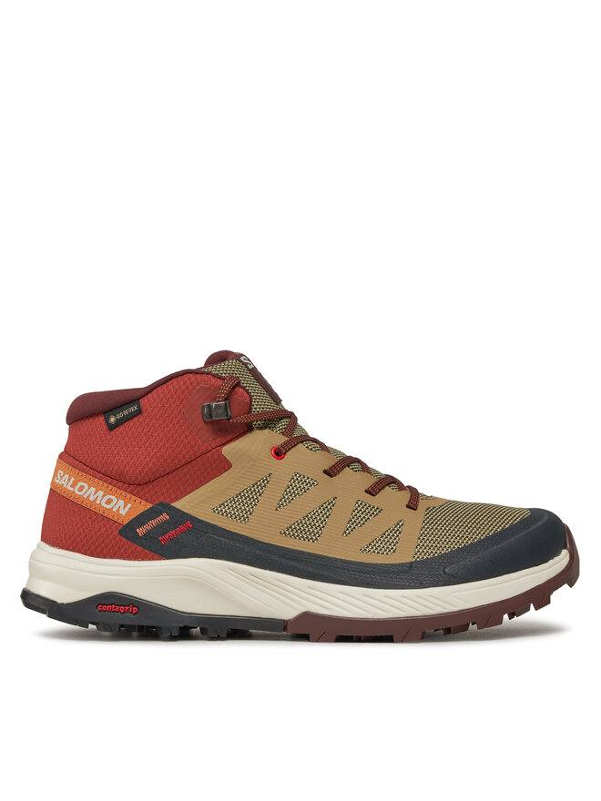 

Треккинговые кроссовки Outrise Mid Gtx L47143700 Salomon, коричневый