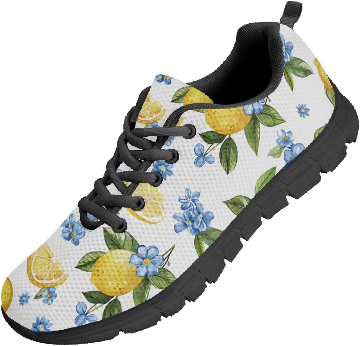 

Мужские кроссовки Funnydude Funny Print для бега, повседневные спортивные кроссовки с низким каблуком для спортзала, Lemon