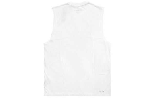 Майка Air Jordan Casual Breathable Running Solid Color Sports Basketball Breathable Vest White, белый — фото 2