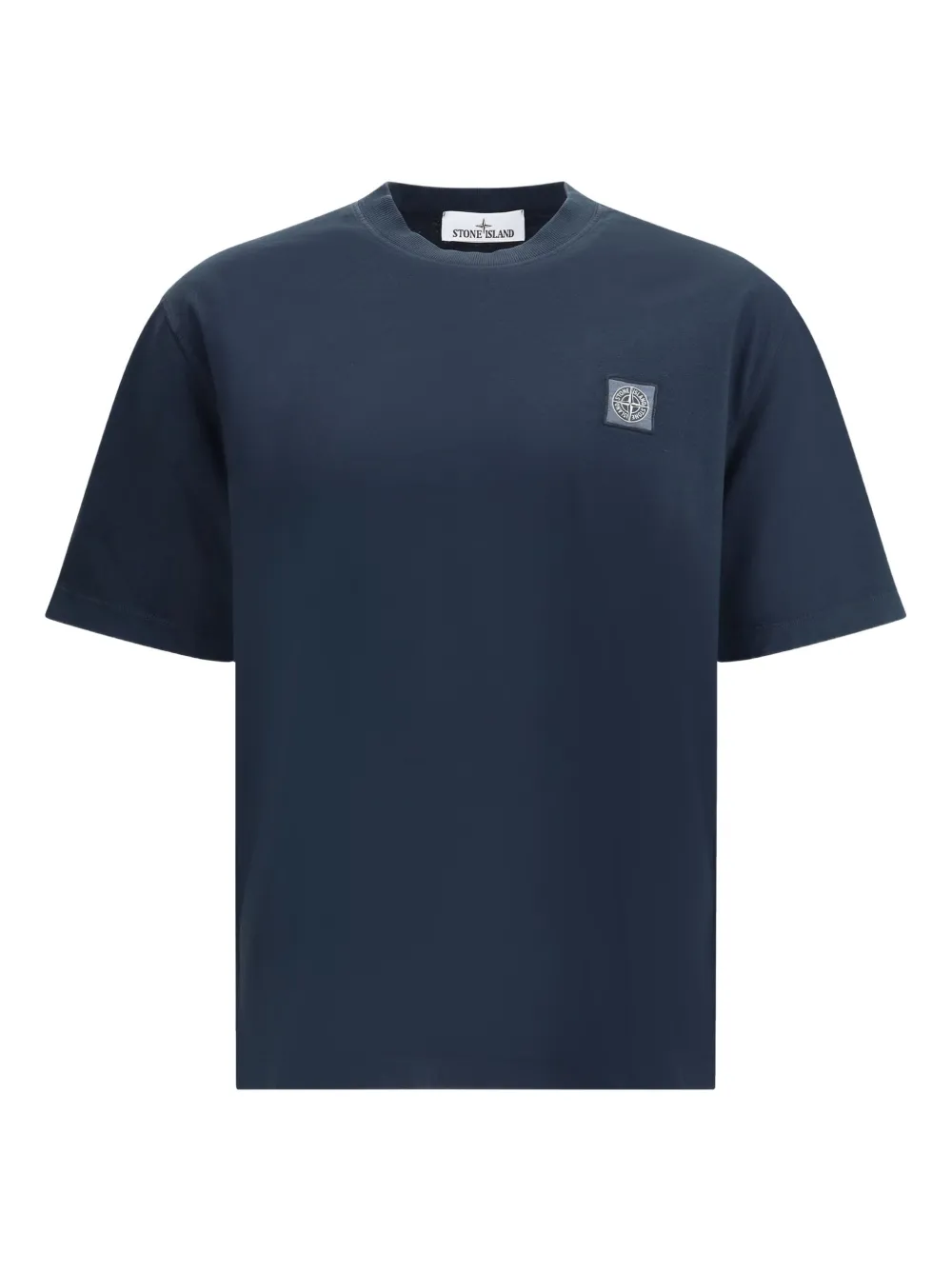 

Футболка с нашивкой-логотипом Stone Island, синий