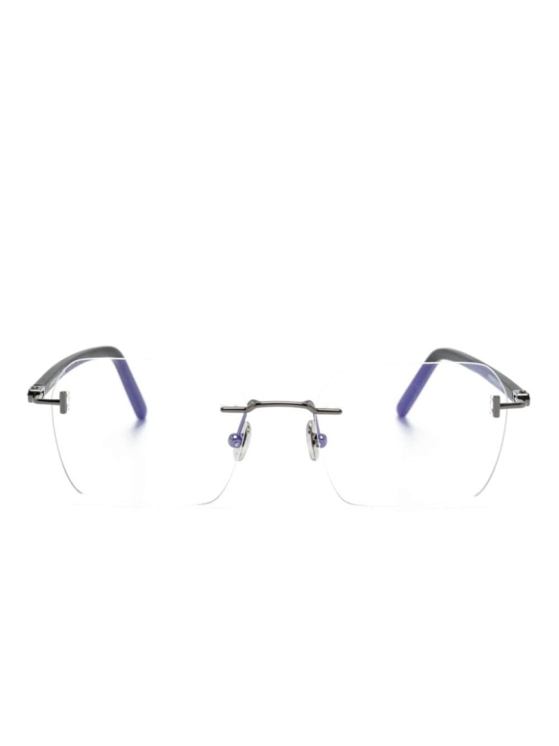 

TOM FORD Eyewear очки в безободковой оправе, серый