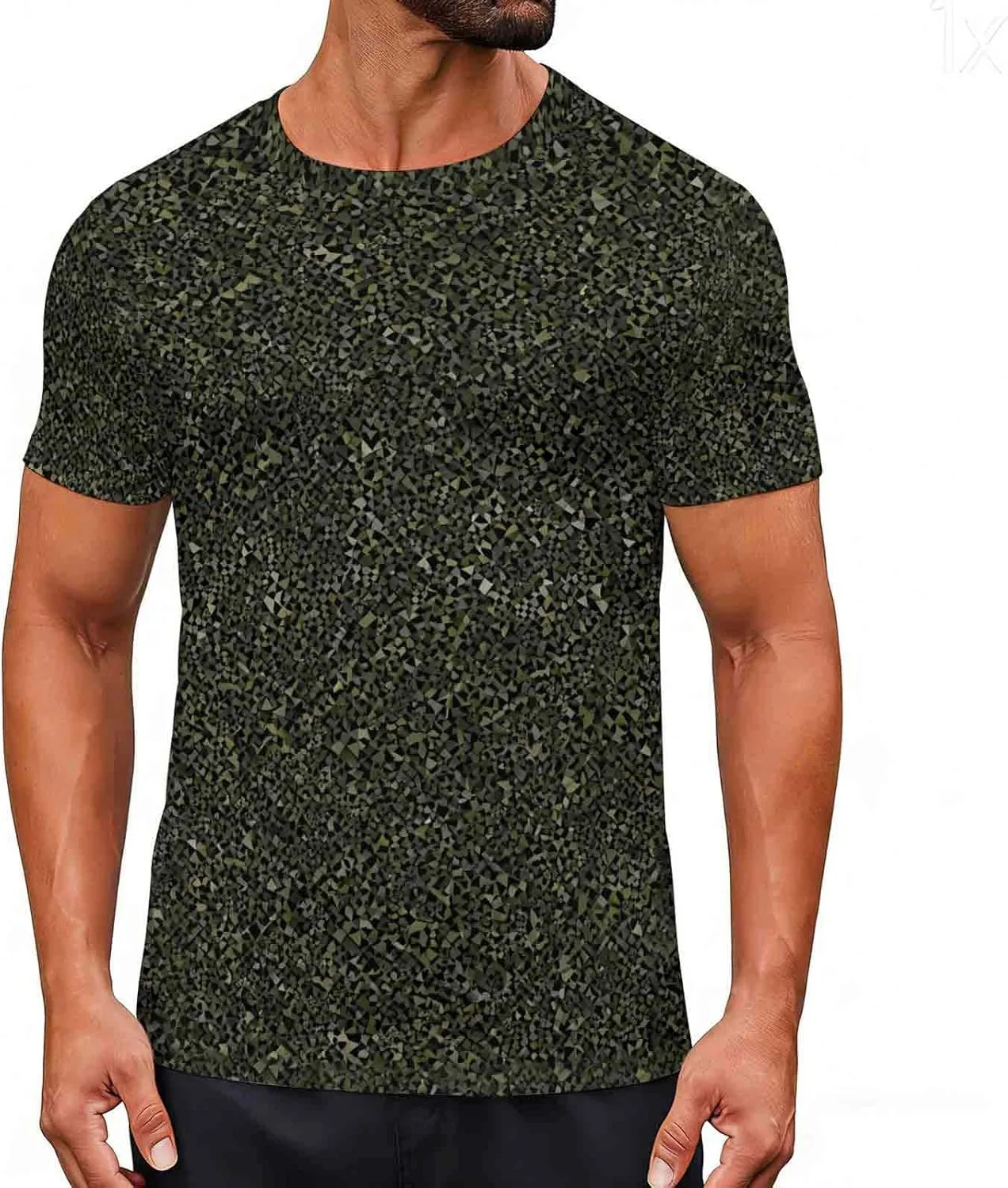 

Футболка с камуфляжным принтом, короткий рукав, unisex