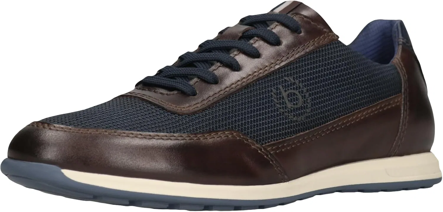 Мужские спортивные кроссовки Bugatti на шнуровке, Brown Dark Blue 6041