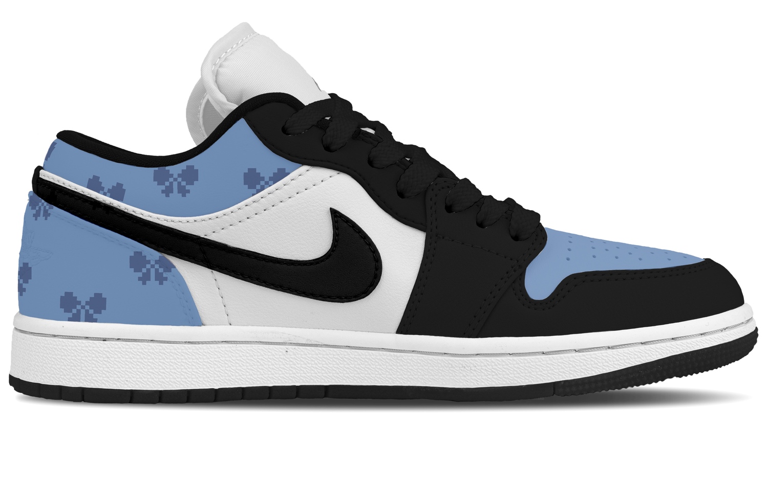 Jordan Air 1 Empty Island Кожаные устойчивые к истиранию низкие кеды Vintage Basketball Shoes Unisex черные синие — фото 3