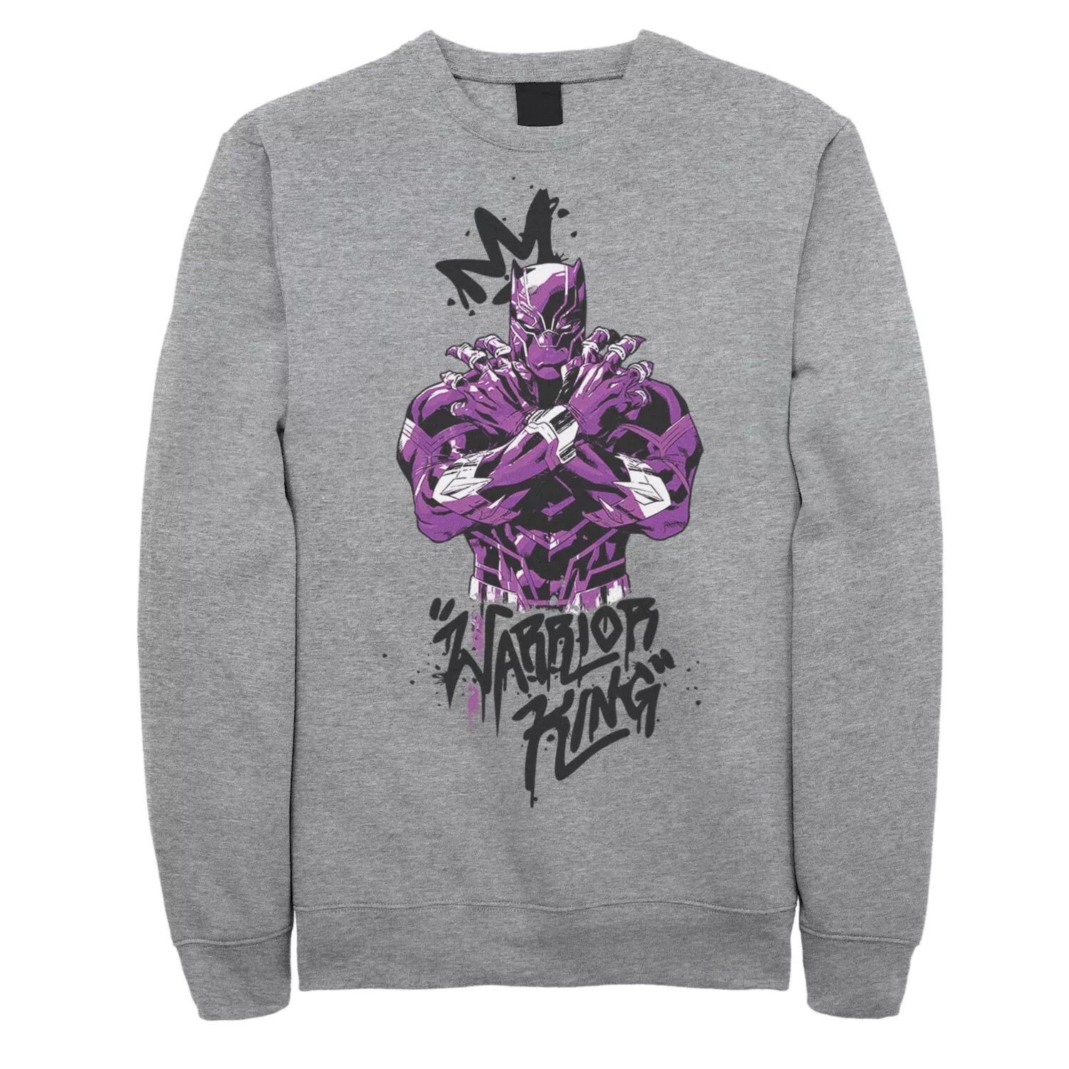 

Мужская фиолетовая толстовка Black Panther Warrior King Marvel, Фиолетовый, Мужская фиолетовая толстовка Black Panther Warrior King Marvel