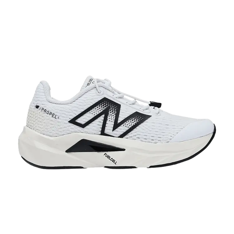 

Кроссовки New Balance FuelCell Propel v5 Bungee Lace Little Kid Wide 'White Black', белый