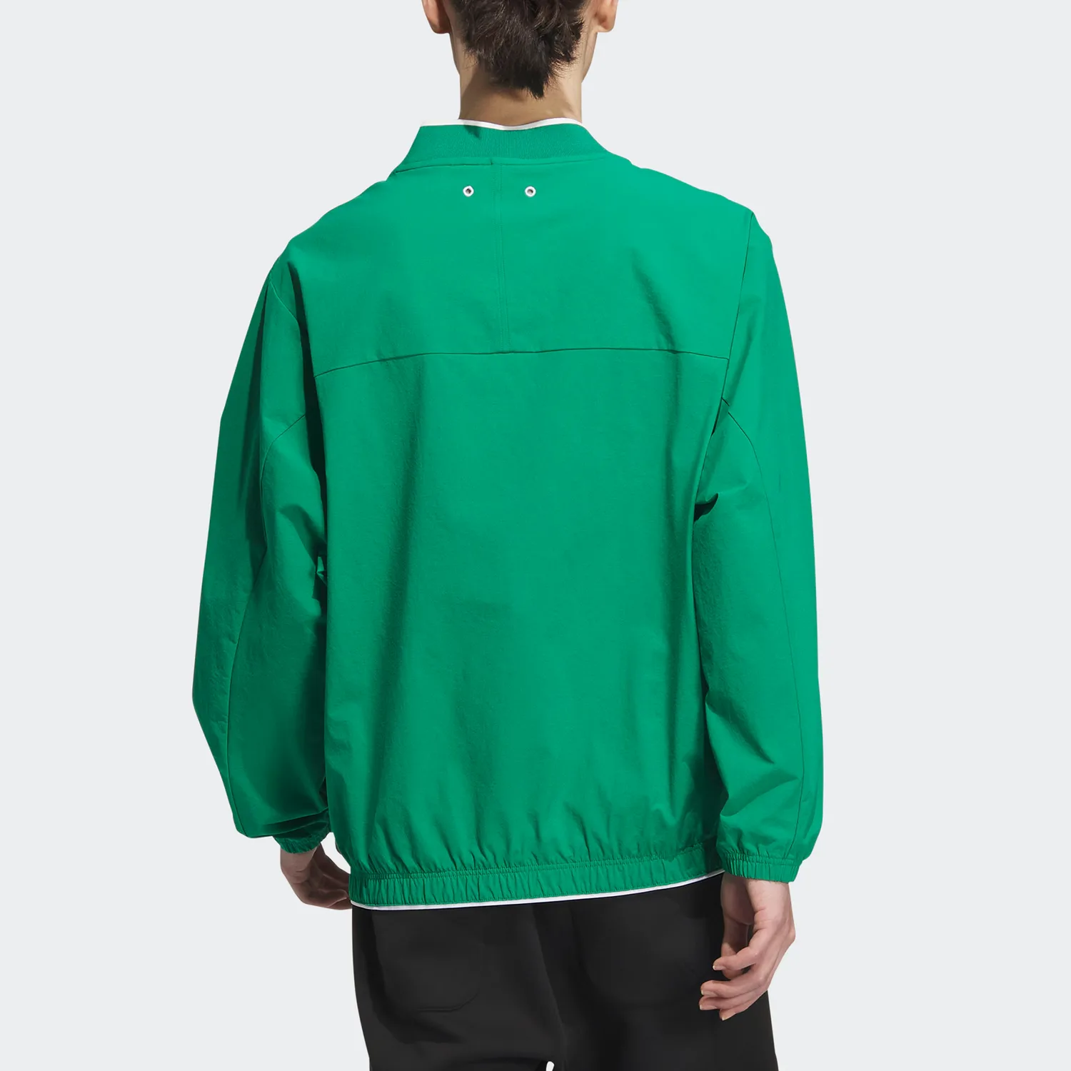 Adidas Verbiage Woven Sweatshirt мужской дымчато-зеленый — фото 4