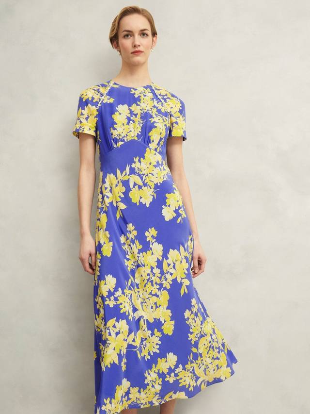 

Платье Ann из чистого шелка с цветочным принтом Hobbs, Multi