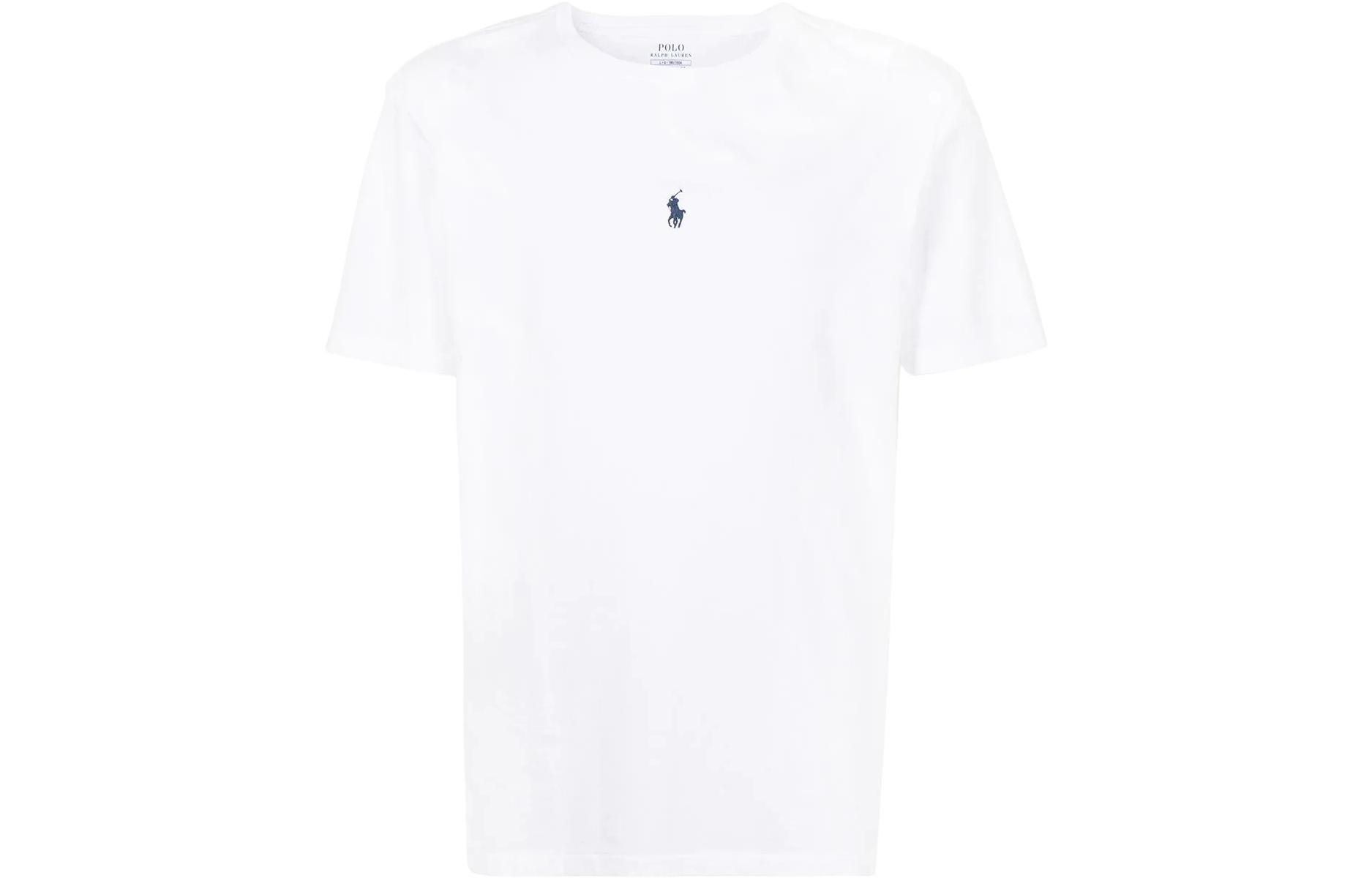 Футболка с вышитым логотипом Polo Ralph Lauren, белый — фото 3