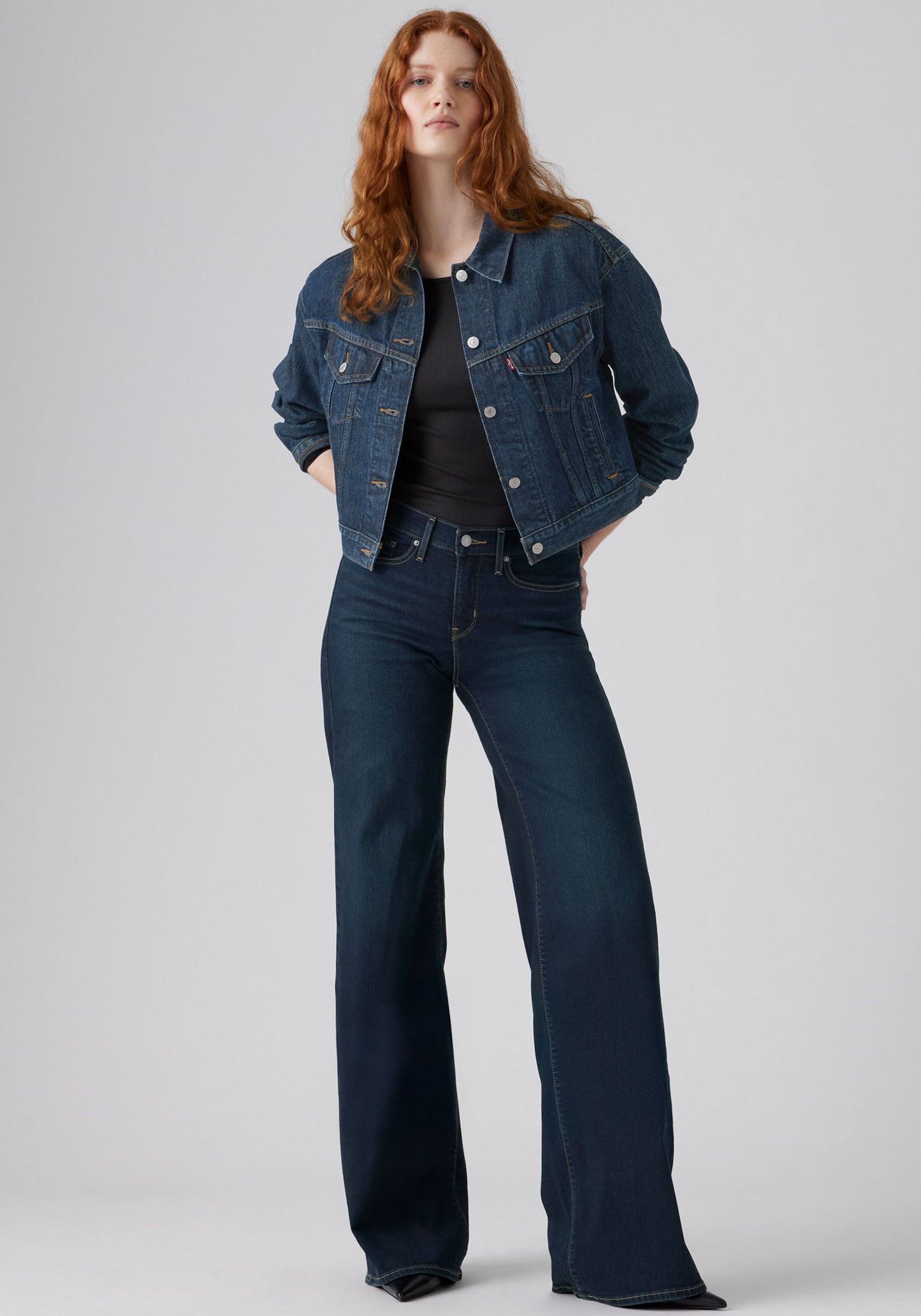 LEVI'S  Джинсы с широкими штанинами в темно-синем цвете — фото 3