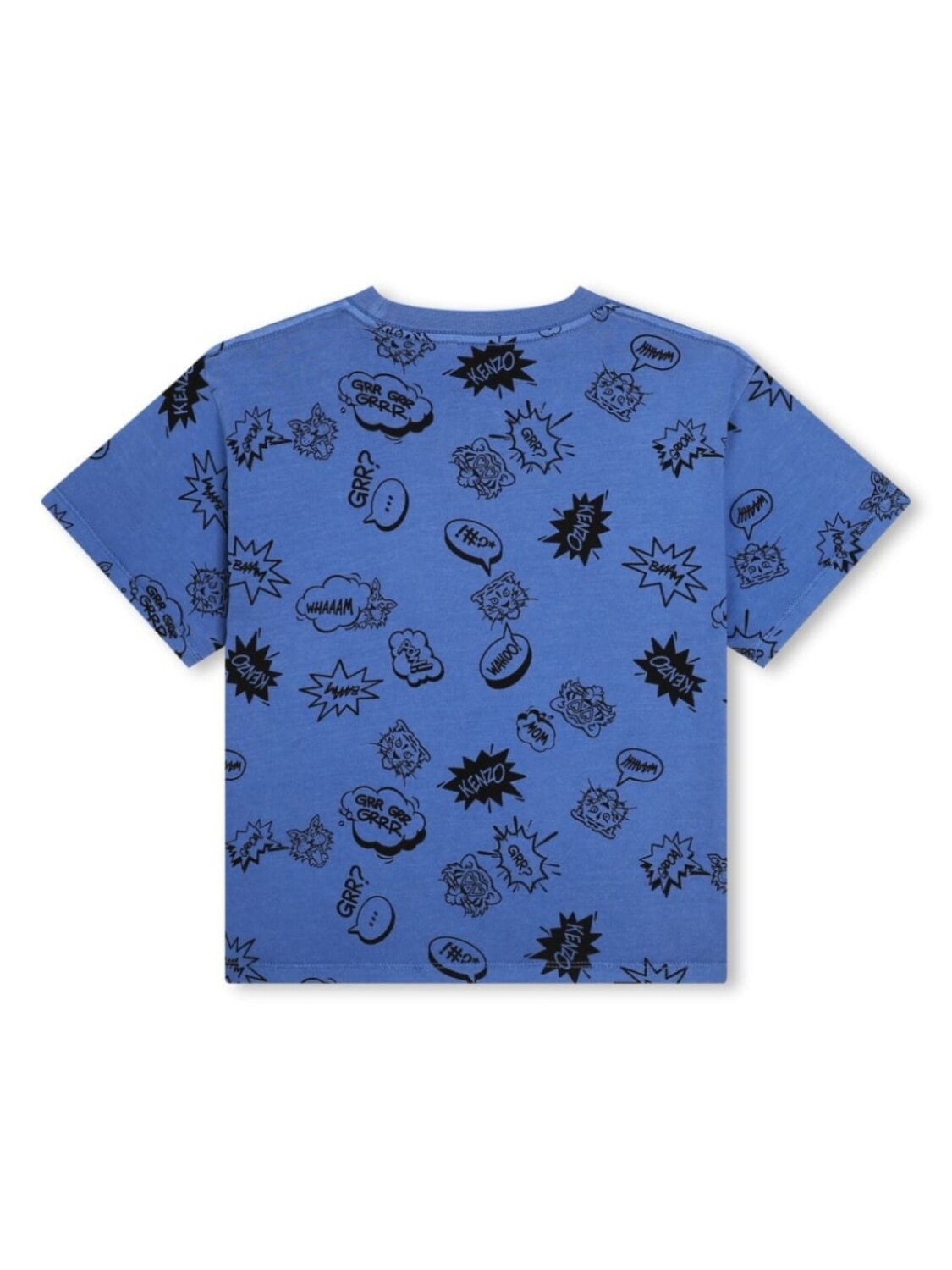 Kenzo Kids футболка с графичным принтом, синий — фото 2