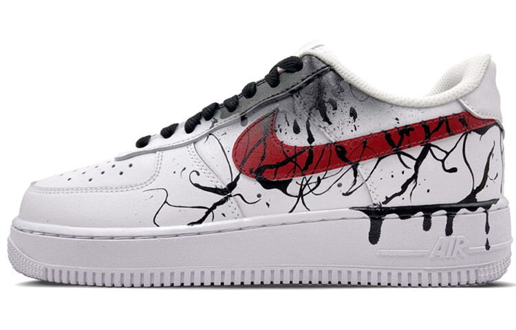 

Кроссовки Nike Air Force 1 Skateboard Shoes Men Low-Top Red And Blue Mismatched