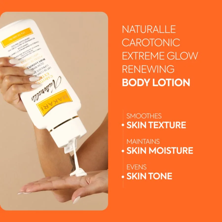 Натуральный восстанавливающий лосьон для тела Carotonic Extreme Glow - 17,6 унций Makari, мультиколор color bottle — фото 2