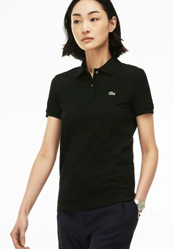 Рубашка поло Lacoste Black, Классическая посадка, Черный