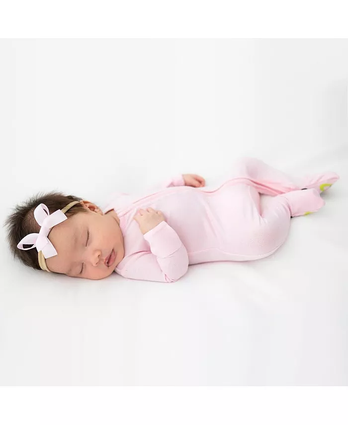 Детский унисекс комплект пижамы из 2 предметов Cloud Grey Bellabu Bear, розовый — фото 2