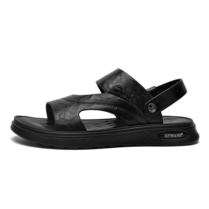 Пляжные сандалии Unisex SEPTWOLVES, черные (стандартный размер обуви)
