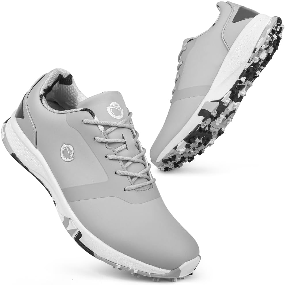 

Мужские гольф-туфли без шипов, мужские спортивные туфли для гольфа, удобные кроссовки для гольфа, нескользящие тренировочные туфли для гольфа для мужчин, обувь для гольфа Ifrich, серый