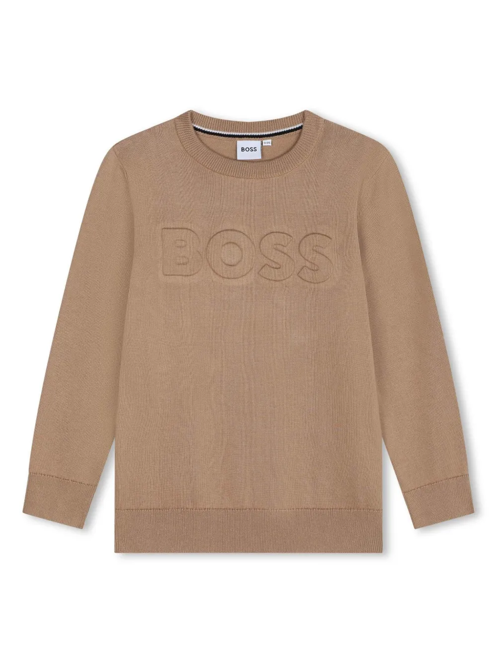 

Джемпер с тисненым логотипом BOSS Kidswear, нейтральный