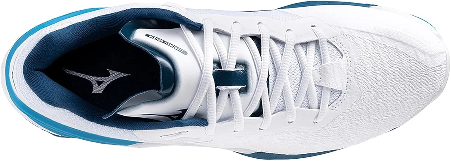 Кроссовки для легкой атлетики Mizuno Wave Stealth Neo унисекс, White Blue Silver — фото 4