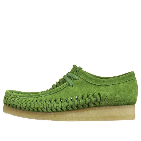 

Кроссовки x supreme woven wallabee 'green' Clarks, зеленый