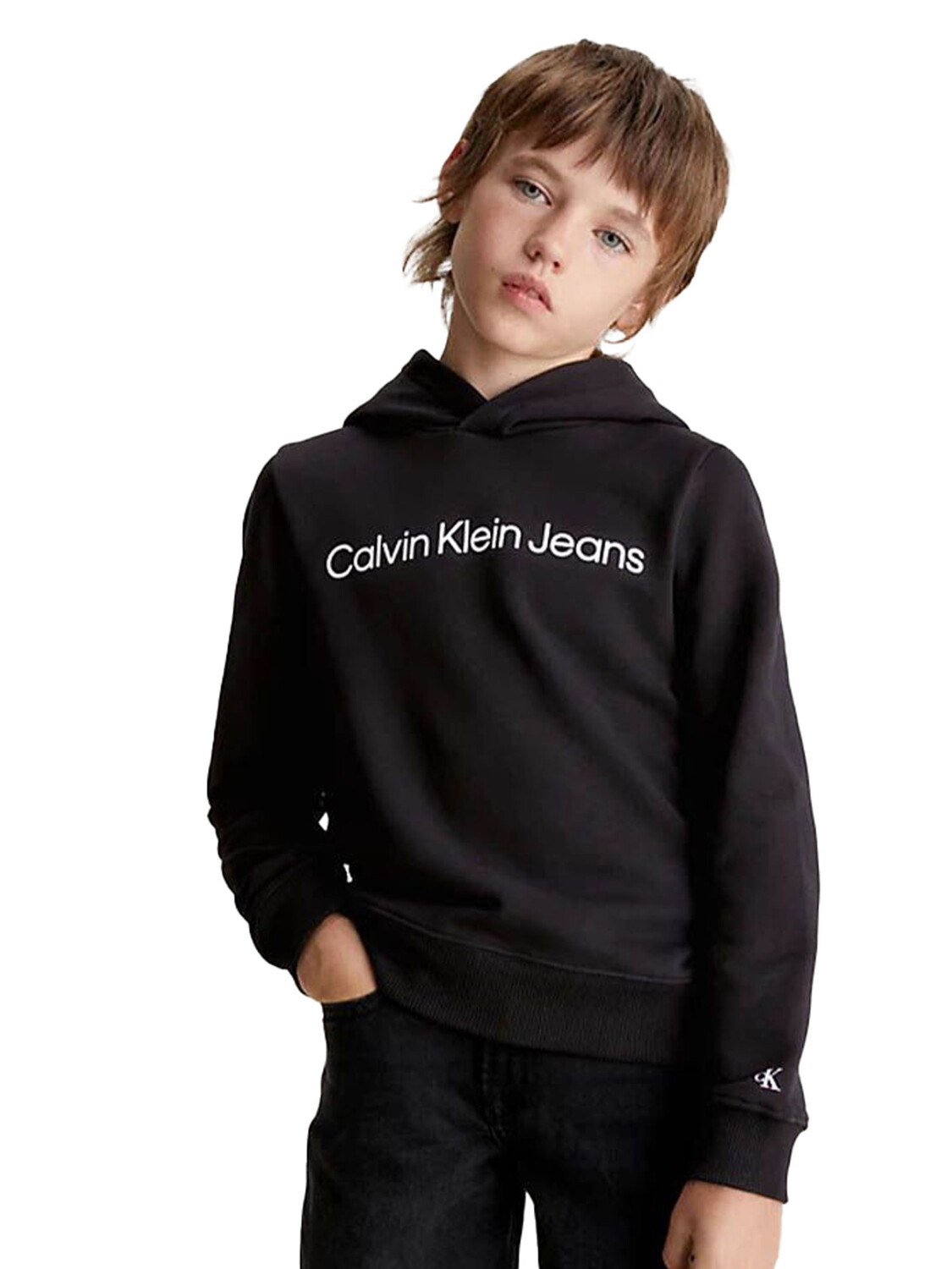 

Толстовка felpa garzata per bambini Calvin Klein, черный