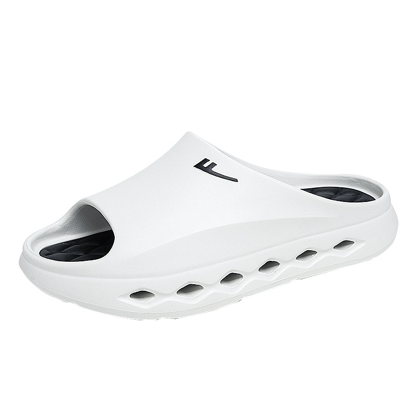 Летние домашние тапочки Summer Home Genuine Slip Resistant, спортивные, супермягкие, с защитой от запаха, для мужчин WARRIOR, синий серый — фото 3