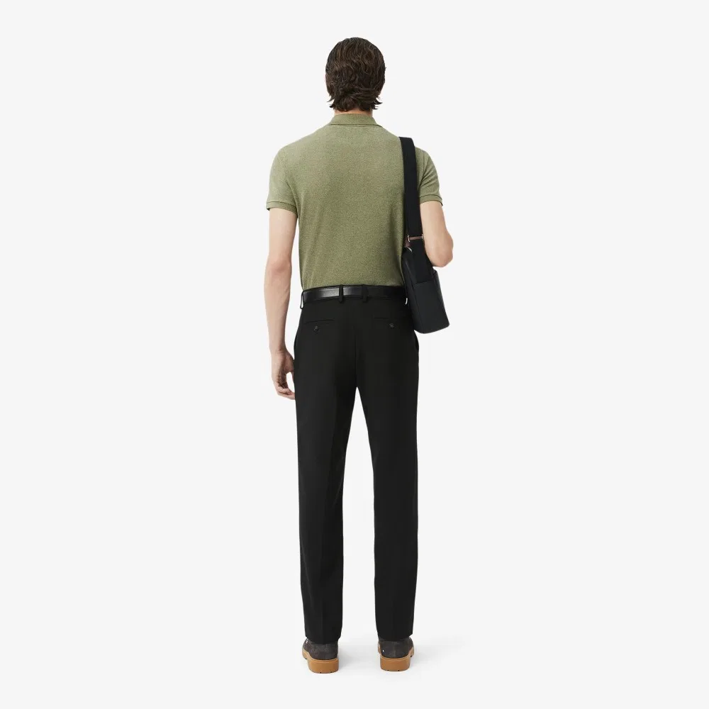 Мужские чёрные шерстяные брюки от Lacoste — фото 3