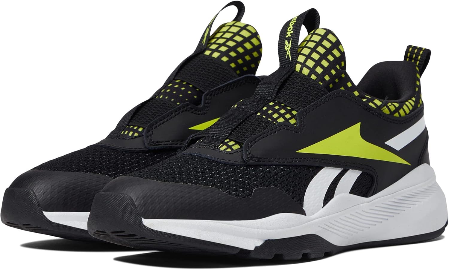 Кроссовки Reebok для мальчиков Xt Sprinter Slip, белый/черный/желтый — фото 2