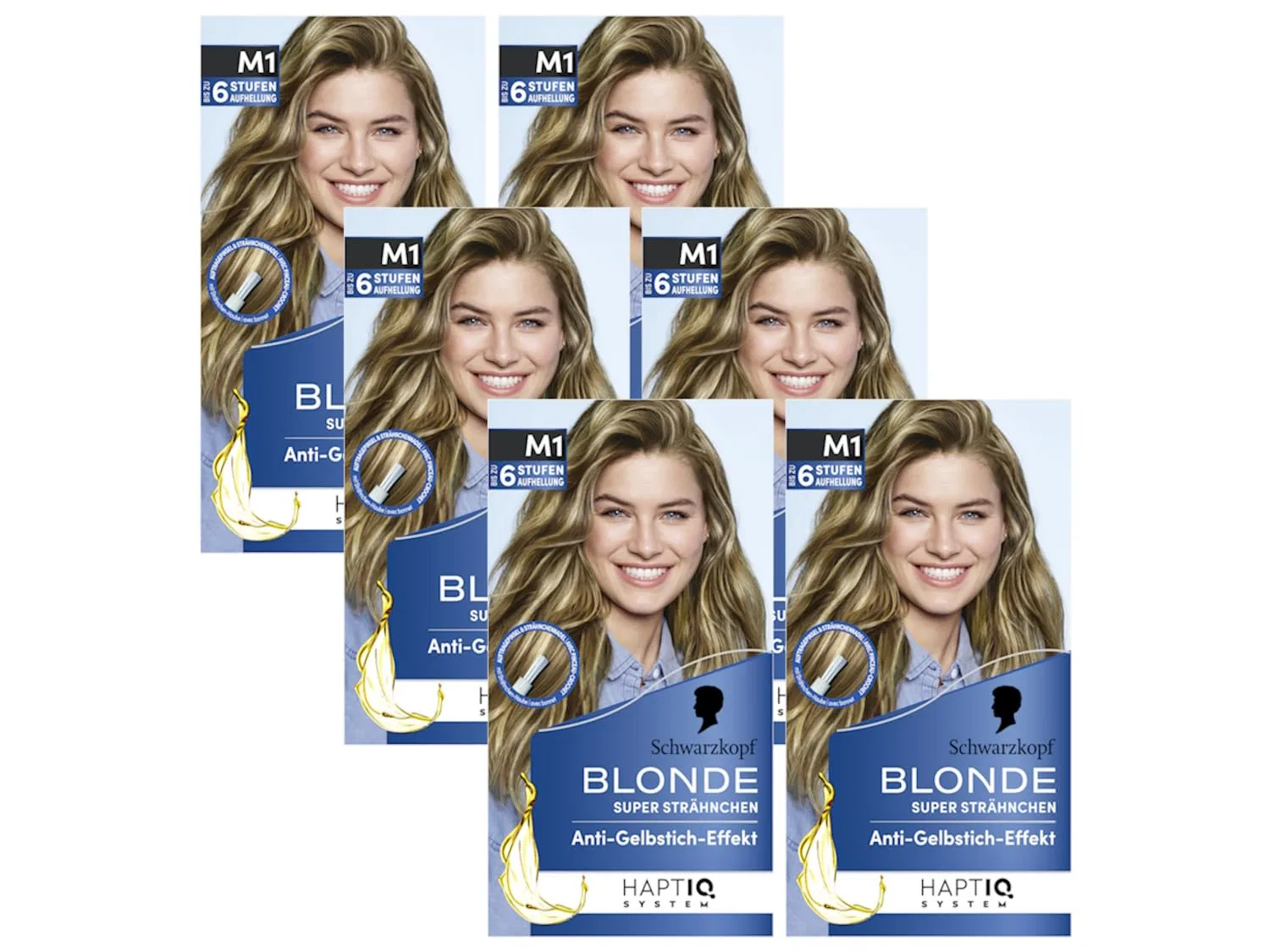 Набор для мелирования Schwarzkopf Blonde M1 Super Highlights, 6 x 103 мл Blonde, Pack Of 6 (Ultra M1)