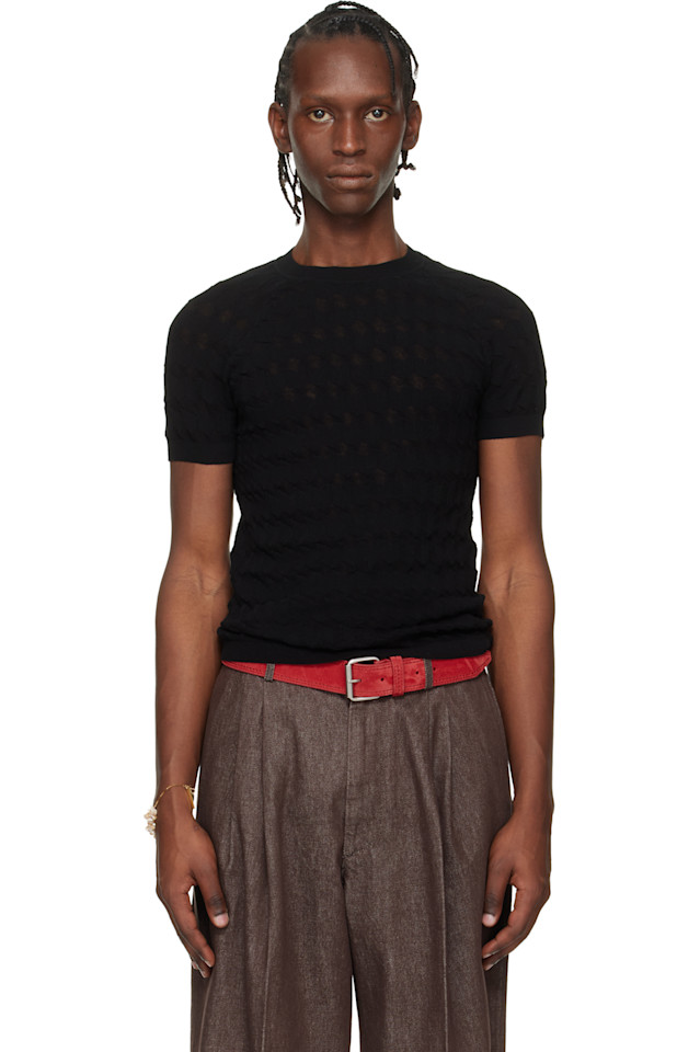 

Жаккардовый свитер Dries Van Noten, черный