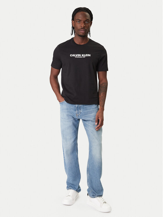 Футболка regular fit 30s Graphic LV04RE820G Calvin Klein, черный — фото 2