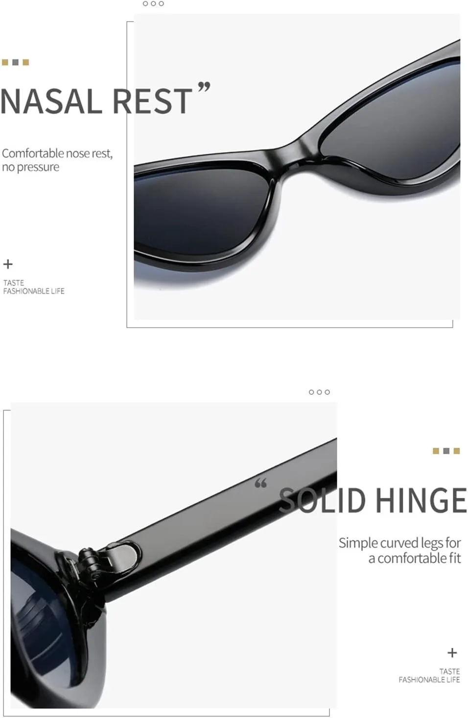 

Ретро-солнцезащитные очки «кошачий глаз» для мужчин и женщин, очки для стрельбы на открытом воздухе и в праздничные дни (цвет: B, размер: средний) MTZJH, E