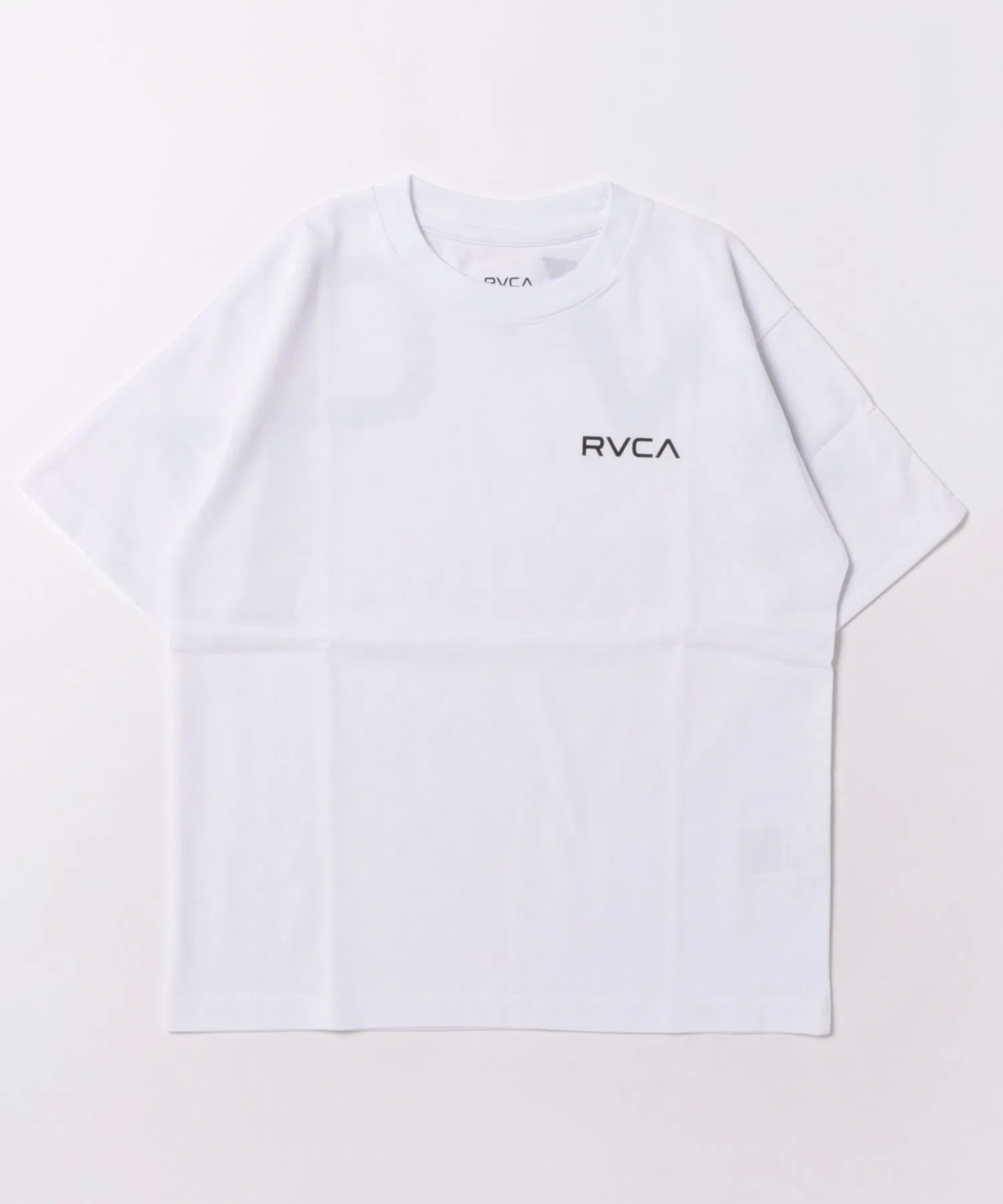 Детская футболка RVCA BACK SIDE ARCH из хлопка и полиэстера белая