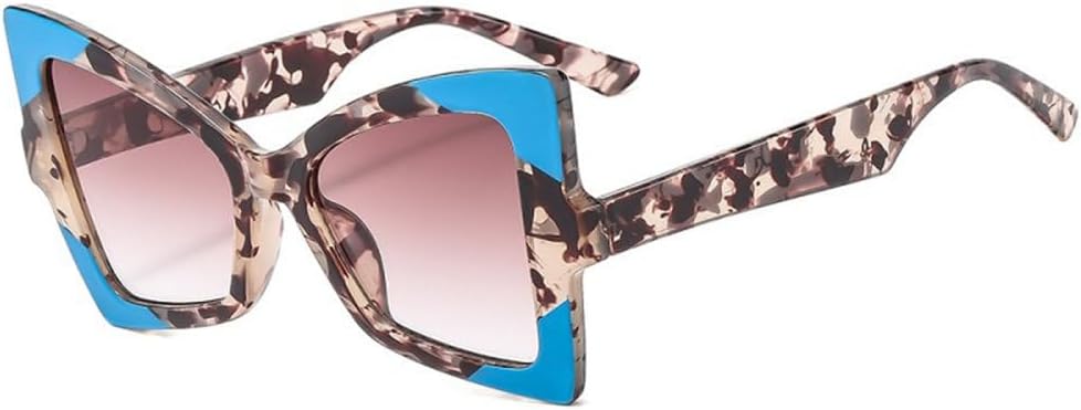 

Модные солнцезащитные очки «кошачий глаз» для женщин и мужчин, в стиле «бабочка», с градиентными линзами, оправой с леопардовым принтом и защитой от УФ-излучения UV400 generic, C1