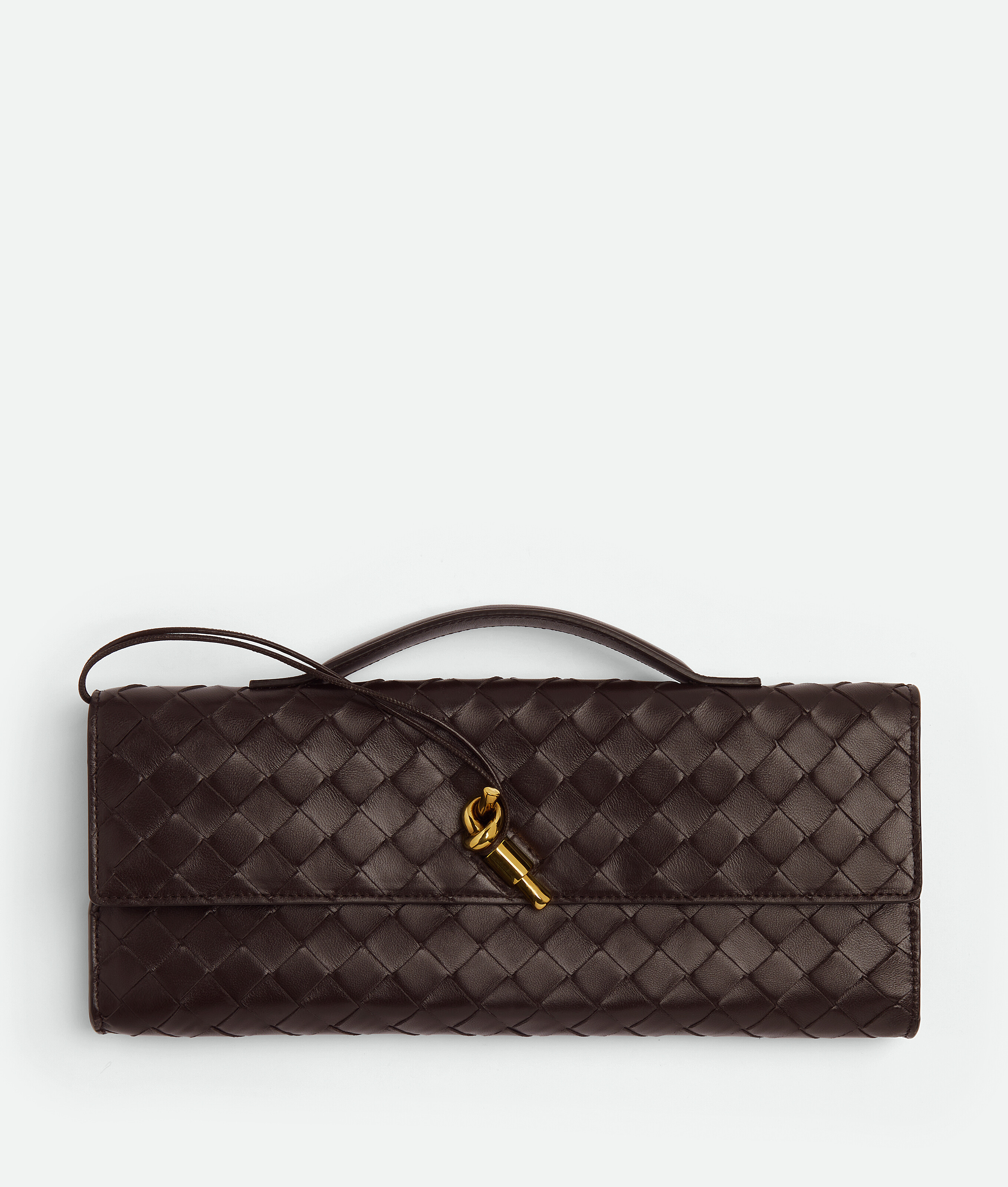 

Клатч Andiamo Bottega Veneta, карамельный