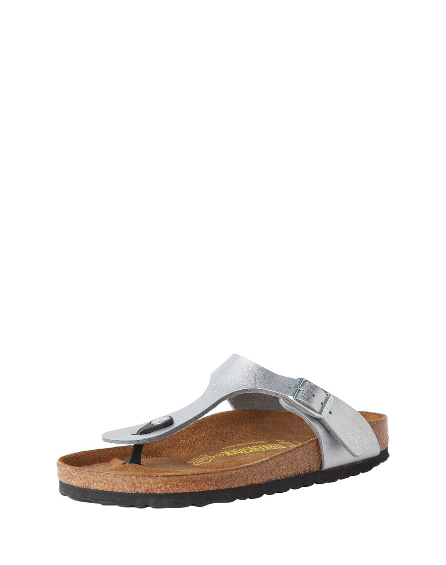 Сандалии с Т-образной перемычкой BIRKENSTOCK Gizeh, Silver