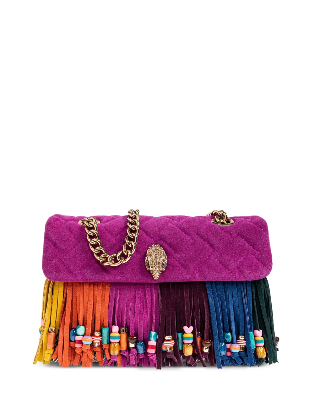 

Сумка Kensington Fringe на плечо Kurt Geiger London, розовый