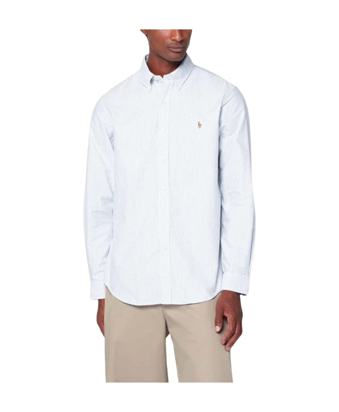 

Рубашка Оксфорд, сшитая на заказ. Polo Ralph Lauren, синий