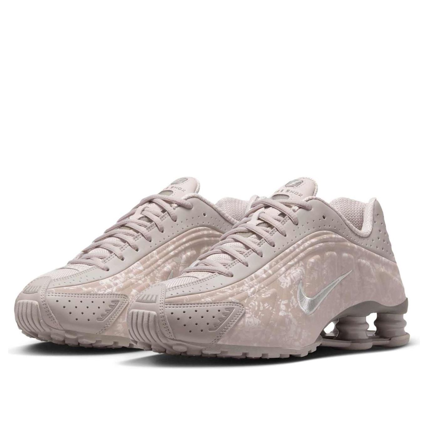 Кроссовки (WMNS) Nike Shox R4 'Flat Pewter Floral' — фото 4