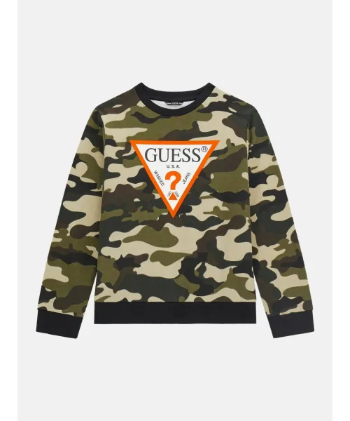 

Толстовка Regular fit Guess, зеленый