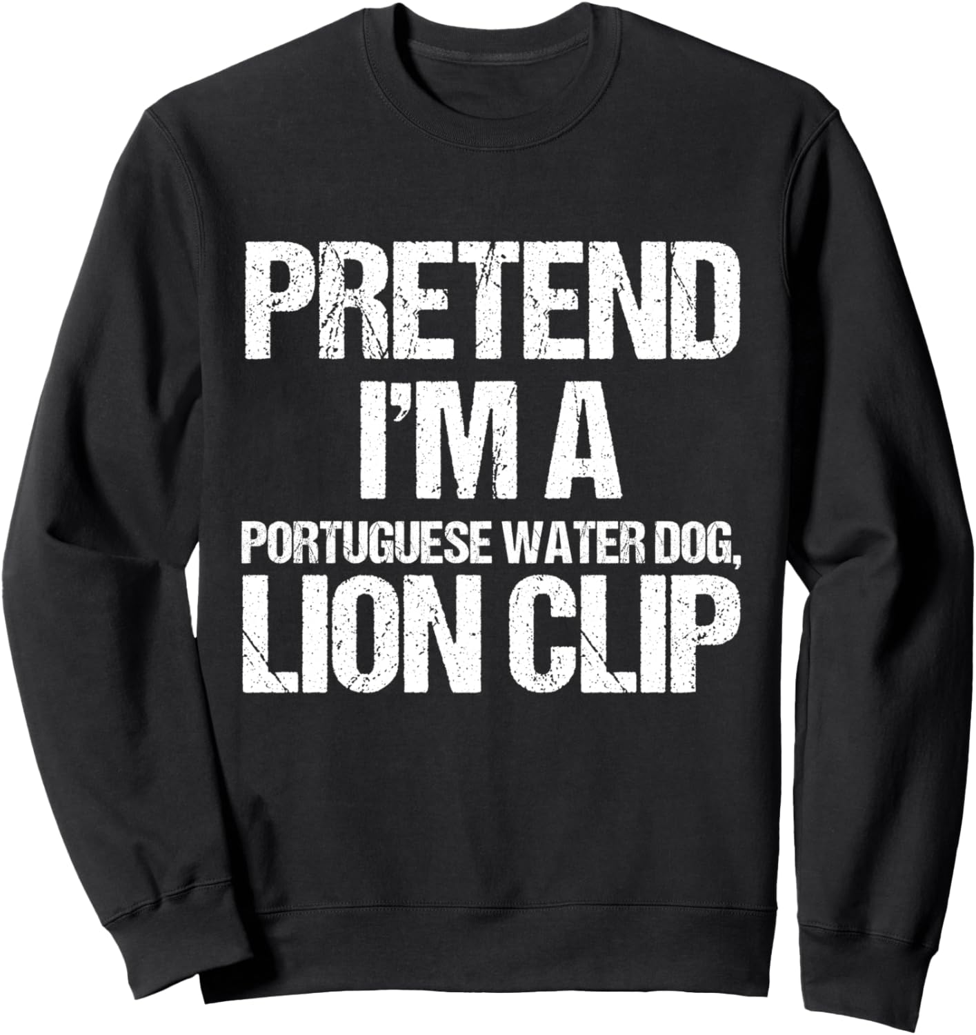 

Минималистичная толстовка с изображением львиной клипсы Gonna Be Portugieser Water Dog, черная Portuguese Water Dog, Lion Clip Halloween