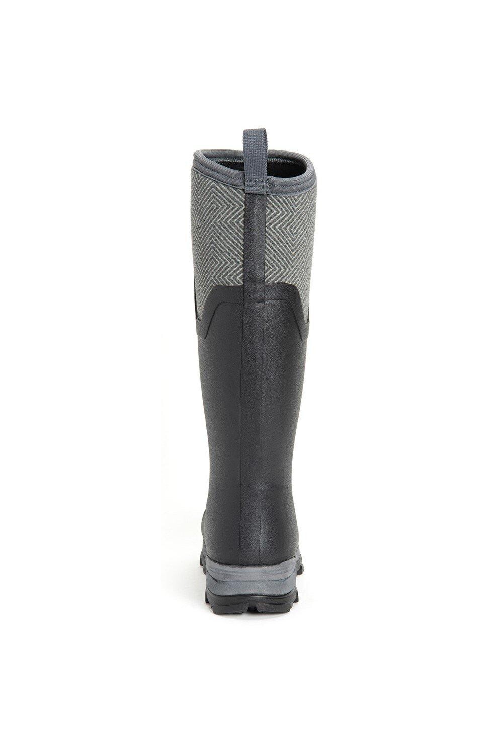 Женские резиновые сапоги Muck Boots высокие с логотипом, черный — фото 2