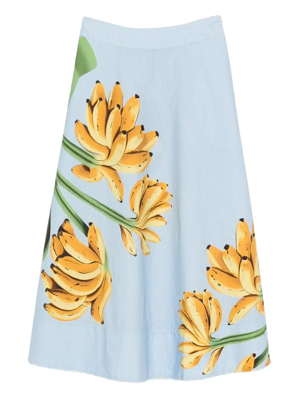

Юбка миди из хлопка с принтом «бананы» FARM Rio, синий